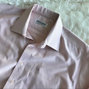 Giorgio Armani Men’s Pink Button Down Shirt